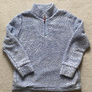 Soft Blue Sherpa Pullover